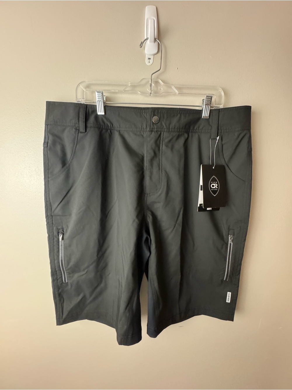 NWT Men's Club Ride Apparel Black Performance Shorts XL